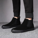 Hnzxzm Winter Slip-On Man Shoes Black Warm Boots for Men Offer Trendy 2025 Classic Footwear Cheap Casual Size 45 Low Price Designer 44