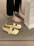 Hnzxzm Ladies Summer Footwear Moccasins Flat Shoes for Women Gothic Flats White Round Toe Cute Mary Jane Kawaii with Free Shipping