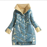 2022 New Winter Jacket High Quality stand-callor Coat Women Fashion Jackets Winter Warm Woman Clothing Casual Parkas