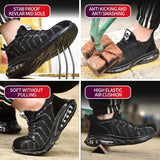 Indestructible Shoes Safety Work Sneakers Security Boots Electrician Welding Construction Shoes Men Black Winter Male Footwear