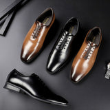 Men's Business Dress Casual Shoes For Men Soft Genuine Leather Fashion Mens Comfortable Oxford Shoes