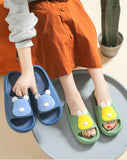 Hnzxzm Ladies Indoor Bathroom Slippers Summer Swimming Pool Gym EVA Soft Shoes Leisure Men Anti-slip Thick Platform Sandals