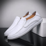 Hnzxzm Genuine Leather Men Shoes Casual Luxury Brand Italian Mens Loafers Moccasins Breathable Boat Shoes Zapatos Hombre