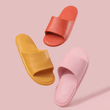 Women Indoor Home Slippers Household Bath Non-Slip Soft Sole Shoes Unisex Family Flat Shoes Summer Flip Flops Slide Sandals