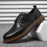 Mens New Luxury Casual Genuine Leather High-quality Leisure Young Fashion Comfortable Inside Handmade Trend Loafers Size 38-45
