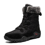 2021 Men Boots platform snow boots for men thick plush waterproof slip-resistant winter shoes Plus size 38 - 47