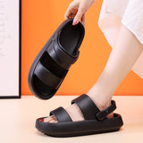 Women Platform Slippers Soft EVA Indoor Summer Shoes Lovers Beach Slides 2 Way Wear Female Male Fashion Sandals Dropshipping