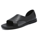 Summer Men Sandals High Qualit Leather Men's Casual Shoes Soft Beach Shoes Outdoor Slippers Comfortable Men Shoe Zapatos Hombre