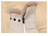 Hnzxzm Winter Shoes Women Snow Boots Warm Plush Cold Winter Women Ankle Boots Thick Sole Non-slip Fashion Brand Ladies Botas A4119