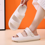 Women Platform Slippers Soft EVA Indoor Summer Shoes Lovers Beach Slides 2 Way Wear Female Male Fashion Sandals Dropshipping