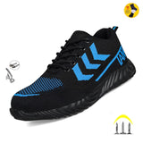 Indestructible Shoes Men Work Safety Shoes with Steel Toe Cap Puncture-Proof Boots Lightweight Breathable Sneakers Dropshipping