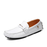 Hnzxzm Genuine Leather Men Shoes Sports Car Shape Luxury Brand Casual Slip on Formal Classic Loafers Moccasins Male Driving Shoes