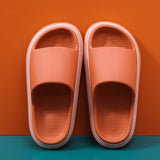 Summer Women Indoor Slippers Casual Non-slip Bathroom Home Slippers Floor Flat Shoes Ladies/men's Thick Bottom Slides