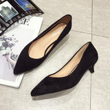 Fashion Office Lady Shoes Women Low Heels Pointed toe Fashion Brand Women Pumps Woman High Heels Black Red Leopard Shoes A3411