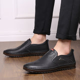 Leather Men Casual Shoes 2020 Breathable Mens Loafers Fashion Slip-On Soft Driving Shoes Zapatillas Hombre