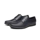 BHKH 2022 Leather Men Casual Shoes  Business Work Office Lace-up Dress Shoes Lightweight Men Shoes
