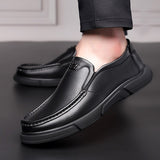 Genuine Leather Men Casual Shoes Luxury Brand 2021 Mens Loafers Moccasins Breathable Slip on Black Driving Shoes