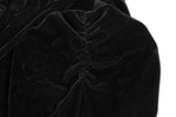 Hnzxzm Black Velvet Short Steampunk Crop Jacket Stand Long Sleeve Autumn Women Gothic Bolero Victorian Coat Vintage Corset Accessories