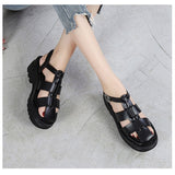 Hnzxzm Fashion Sandals for Women Summer Shoes Black Footwear Thick Sole Brand Women Sandals Soft Comfortable A3638