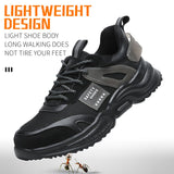 Indestructible Shoes Men Work Safety Shoes With Steel Toe Cap Puncture-Proof Boots Lightweight Male Footwear Security Sneakers