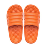 Hnzxzm Cute Candy Color Household Slippers 3.5 cm Platform Thick Bottom Soft Non-Slip Slides  Massage Soles Men  Women Bathing Shoes