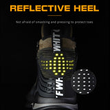 Work Boots Safety Steel Toe Shoes Men Hiking Boots Anti-Piercing Working Shoes For Men Boots Men Safety Indestructible Shoes