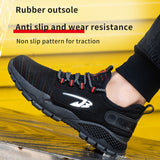 New 2021 Men Safety Work Shoes Steel Head Anti-smash Construction Shoes Indestructible Non-slip Sneakers Breathable Footwear