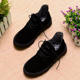 Brand Canvas Shoes Women Autumn Winter Shoes High Quality Ladies Casual Shoes Lace up Women's Flats A366