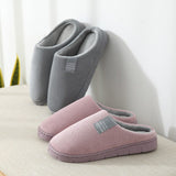 Women Winter Keep Warm Corduroy Slippers Non-Slip Soft House Slippers Candy Color Hourshold Slides Indoor Lovers Couples Slides