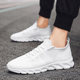 Hnzxzm Men Casual Shoes Men Sneakers Brand Men Shoes Loafers Slip On Male Mesh Flats Big Size Breathable Spring Autumn Summer