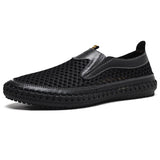 Hnzxzm New Men's Casual Shoes Breathable Slip On Mesh Shoes Men Classic Tenis Masculino Zapatos Hombre Sapatos Sneakers Water Loafers