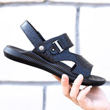 Men's New Summer Men's Open-toed Sandals Fashion Trend Beach Shoes Slippers Men's Sandals Mens Sandals Summer Leather Sandals