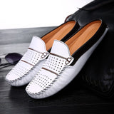 Genuine Leather Sandals Men Summer Shoes High Quality Men's Sandals Male Brand Cowhide Casual Shoes ZHK280