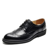 NPEZKGC 2020 Mens natural leather business dress suit shoes men brand Bullock genuine leather black tassel wedding shoes