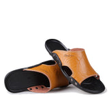 NPEZKGC Summer Shoes Men's Slippers Size 46 Beach Sandal Fashion Men Sandals Leather Casual Shoes Flip Flop Sapatos masculino
