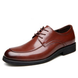 NPEZKGC Brand Classic Black Men Dress Shoes, Fashion men shoes Lace Up Men Oxfords Shoes