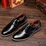 Mens Business Shoes Leather Luxury Dress Shoes Men Four Seasons Male Fashion Flats Pointed Toe Work Shoes Zapatos Hombre