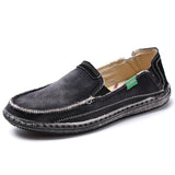 New Arrival Low Price Mens Breathable High Quality Casual Shoes Jeans Canvas Casual Shoes Slip On Men Fashion Flats Loafer