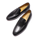 Hnzxzm Designer Fashion Mens Loafers Leather Handmade Black Brown Casual Business Dress Shoes Party Wedding Men's Footwear