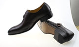 Hnzxzm Size 13 Brand Designer Men Dress Shoe Classic Genuine Leather Buckle Monk Strap Men's Brown Black Office Party Formal Mens Shoes