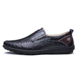 Hnzxzm Fashion Casual Driving Shoes Split Leather Loafers Men Shoes New Men Loafers Luxury Flats Shoes Men Chaussure