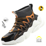 Indestructible Safety Work Shoes With Steel Toe Cap Breathable Outdoor Sports Boots Sneakers Security Construction Boots