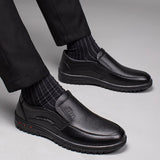 Hnzxzm High Quality Genuine Leather Shoes Men Flats Fashion Men's Casual Shoes Brand Man Soft Comfortable Lace up Black