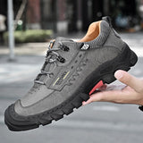 Hnzxzm High Quality Genuine Leather Men's Shoes Outdoor Non-slip Sneakers Breathable Casual Shoes Fashion Men Shoes Large Size 38-46