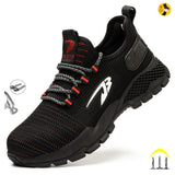 New 2021 Men Safety Work Shoes Steel Head Anti-smash Construction Shoes Indestructible Non-slip Sneakers Breathable Footwear