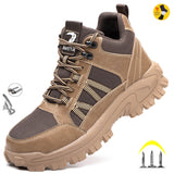 2021 Male Work Boots Indestructible Safety Shoes Men Steel Toe Shoes Puncture-Proof Work Sneakers Male Shoes Adult Work Shoes