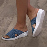 2021 Womens Beach Sandals New Women Wedge Slippers Summer Casual Shoes Female Platform Slides Ladies Slippers