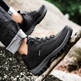 New Spring Autumn Men Big Size 39-48 Casual Sneakers Waterproof Men's Work Shoes Male Hiking Brand Comfortable Non Slip Footwear