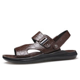 Men's New Summer Men's Open-toed Sandals Fashion Trend Beach Shoes Slippers Men's Sandals Mens Sandals Summer Leather Sandals