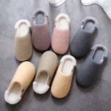 Hnzxzm Winter Warm House Spa Slippers Soft Fuzzy Slippers Women Faux Fur Slides Slippers Female Slip on Hairy Home Shoes